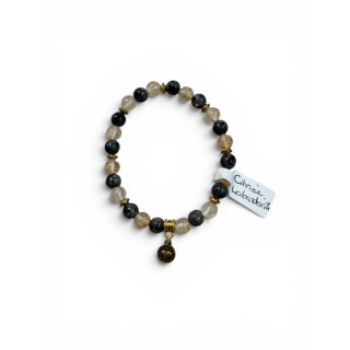 Bracelet en citrine labradorite