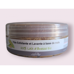 Pâte exfoliante et Lavante au lait d'ânesse