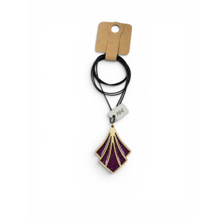 Collier Eventail Améthyste - Ref C03
