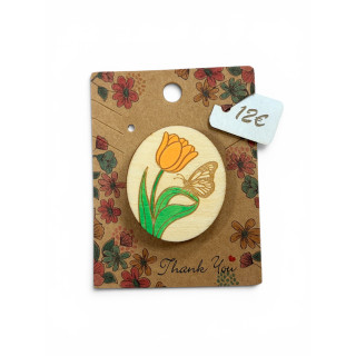 Broche Tulipe Poétique - Ref BR02
