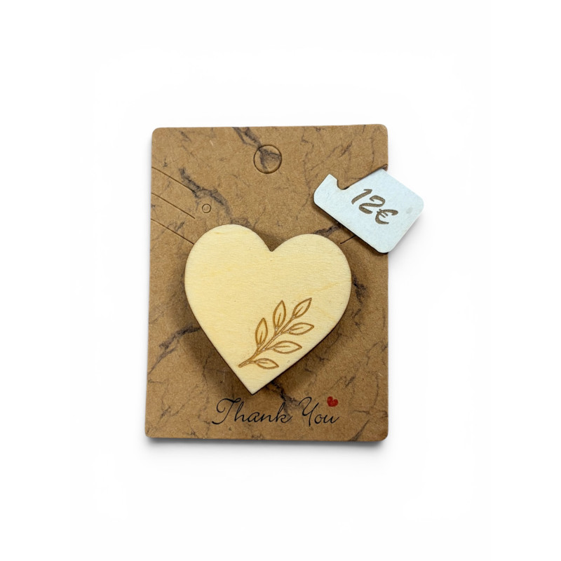 Broche Cœur de Nature - Ref BR05
