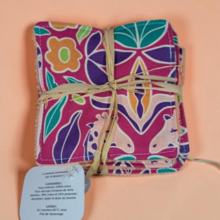 Lingettes Eponge bambou Girafe X8