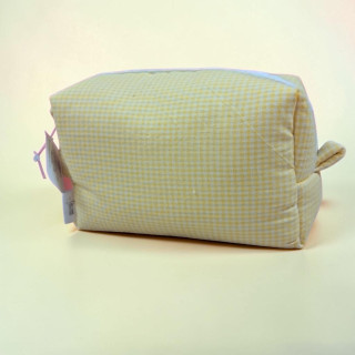 Trousse Make up coton indien Jaune