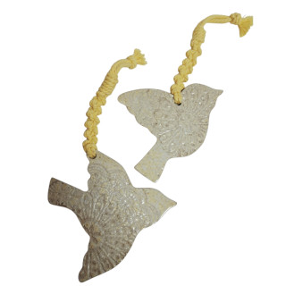Lot Oiseau en gré + noeud en macramé