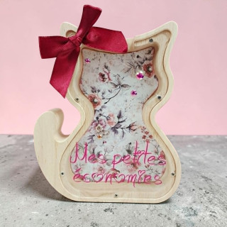 Tirelire en Bois Personnalisée – Modèle unique