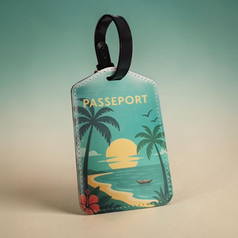 Voyagez avec style grâce à nos étiquettes de valise personnalisées.