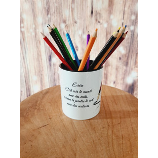 Pot à crayons en céramique