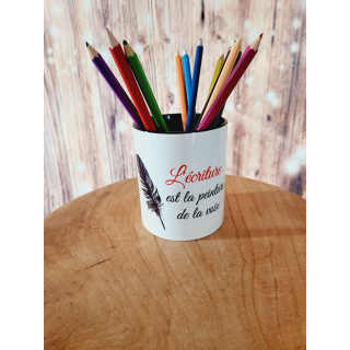 Pot à crayons en céramique