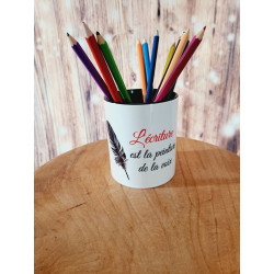 Pot à crayons en céramique