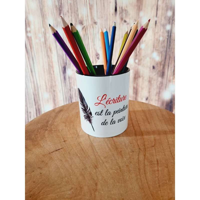 Pot à crayons en céramique