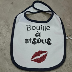 Bavoir Bouille à Bisous