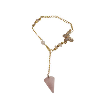 Bracelet Pendule Quartz Rose