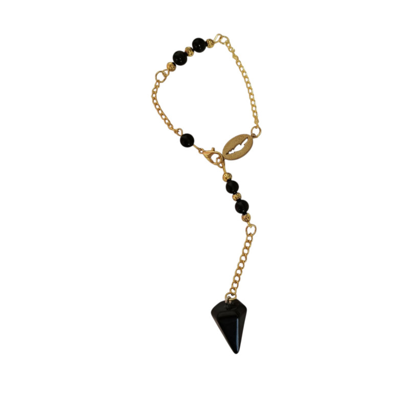 Bracelet Pendule Obsidienne