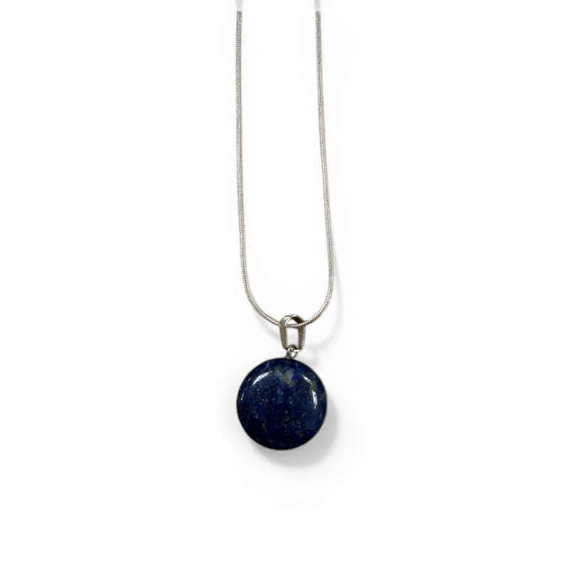 Collier argentée lapis lazuli