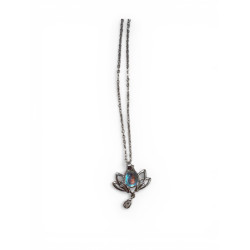 Collier argentée opalite