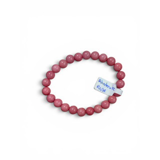 Bracelet en rhodorite rose