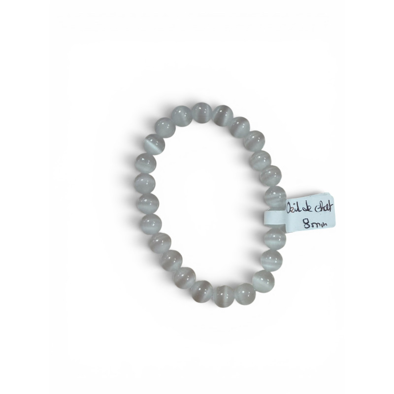 Bracelet oeil de chat 8mm