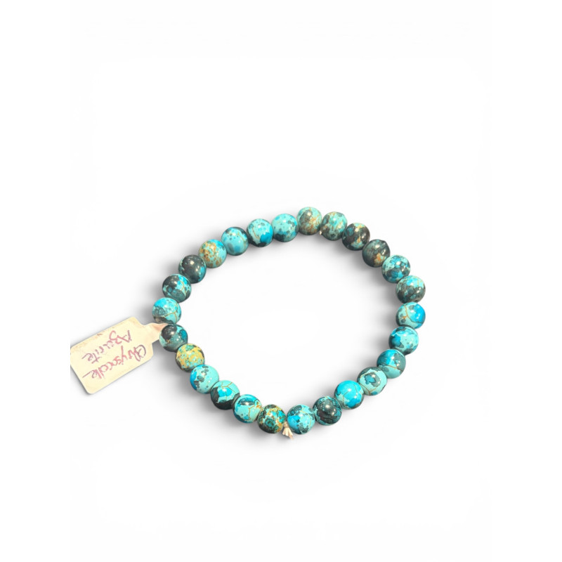 Bracelet chrysocolle azurite