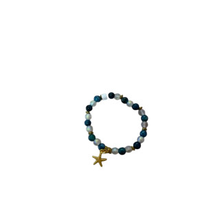 Bracelet en perles de pierres apatite opalite