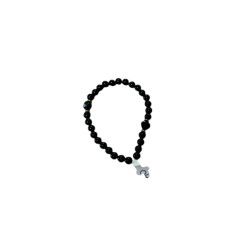 Bracelet en perles de pierres Obsidienne