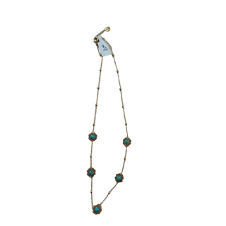 Collier dorée turquoise