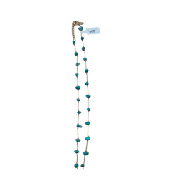 Collier dorée turquoise