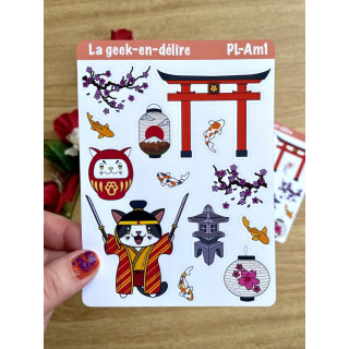 Planches de stickers Japan Mania PL-Am1