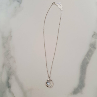 Collier argentée opalite