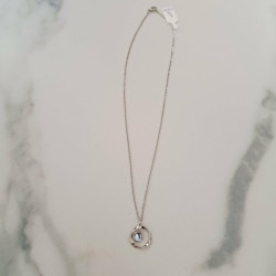 Collier argentée opalite