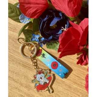 Porte-clés Fée des coquelicots