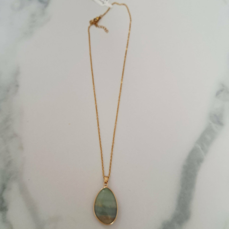 Collier dorée amazonite