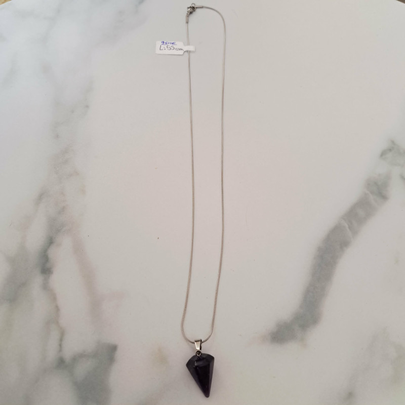 Collier dorée améthyste