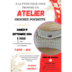19 septembre 2027 - Atelier de crochet - Pochette