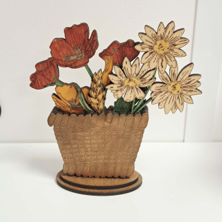 Panier fleurs