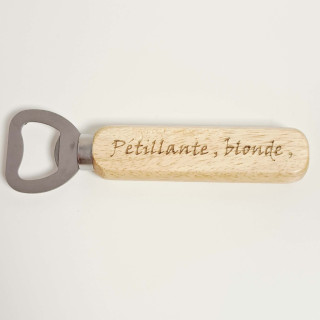 Décapsuleur manche Pétillante, blonde, Et toujours fraiche