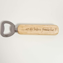 Décapsuleur manche Vivre d'amour, et de bière fraiche