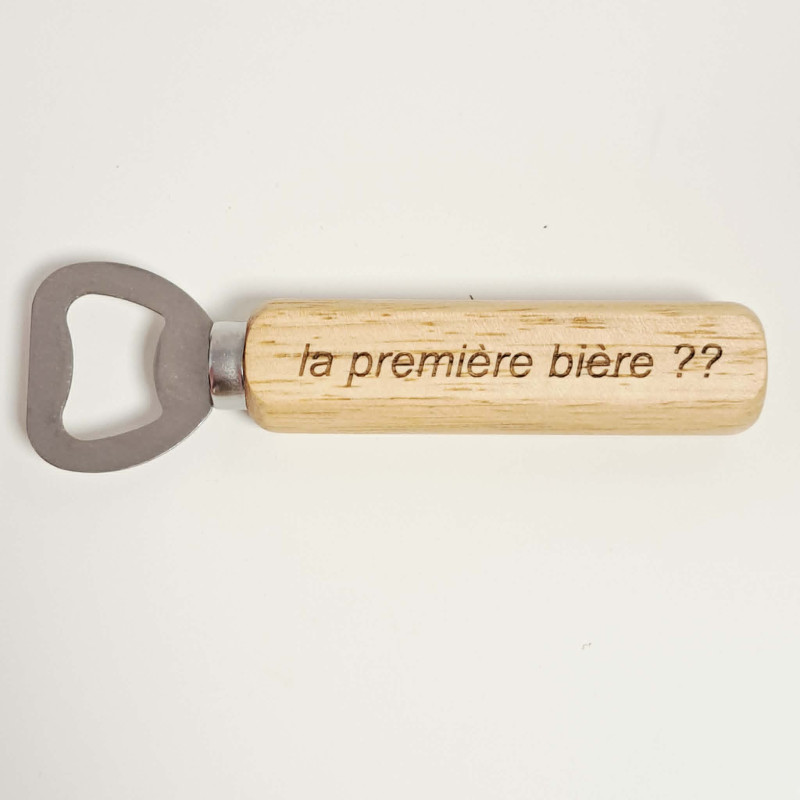 Décapsuleur manche Qui me jette, la première bière