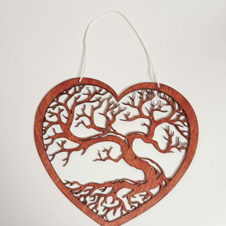 Arbre de vie coeur Rouge