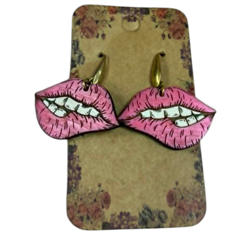 Boucles d'oreilles Bouche-Bouche - Ref BD18