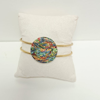 Bracelet ouvert en laiton -REF 2FD3