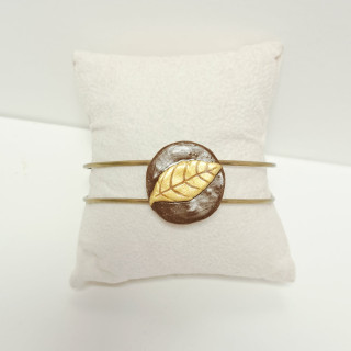 Bracelet ouvert en laiton -REF 2FB2