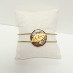 Bracelet ouvert en laiton -REF 2FB2