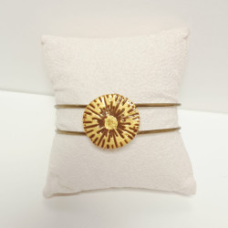 Bracelet ouvert en laiton -REF 2FB3