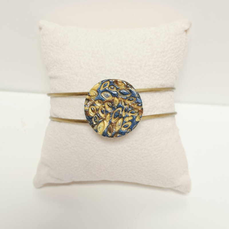 Bracelet ouvert en laiton -REF 2FB1