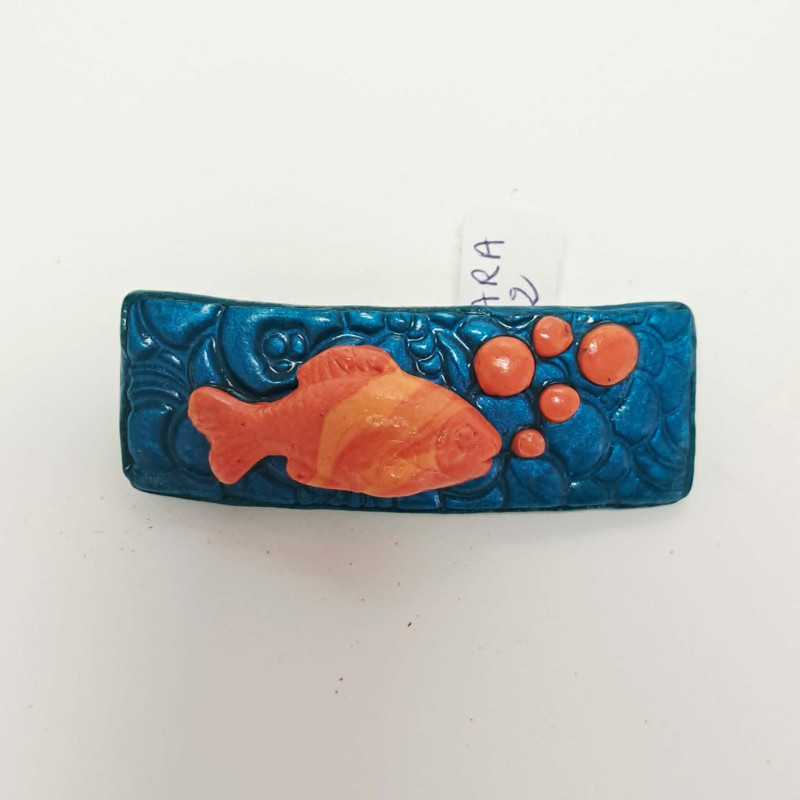 Barrette en pâte polymère - REF- BARA2