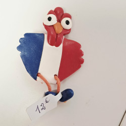 Broche en pâte polymère - REF- COQ2