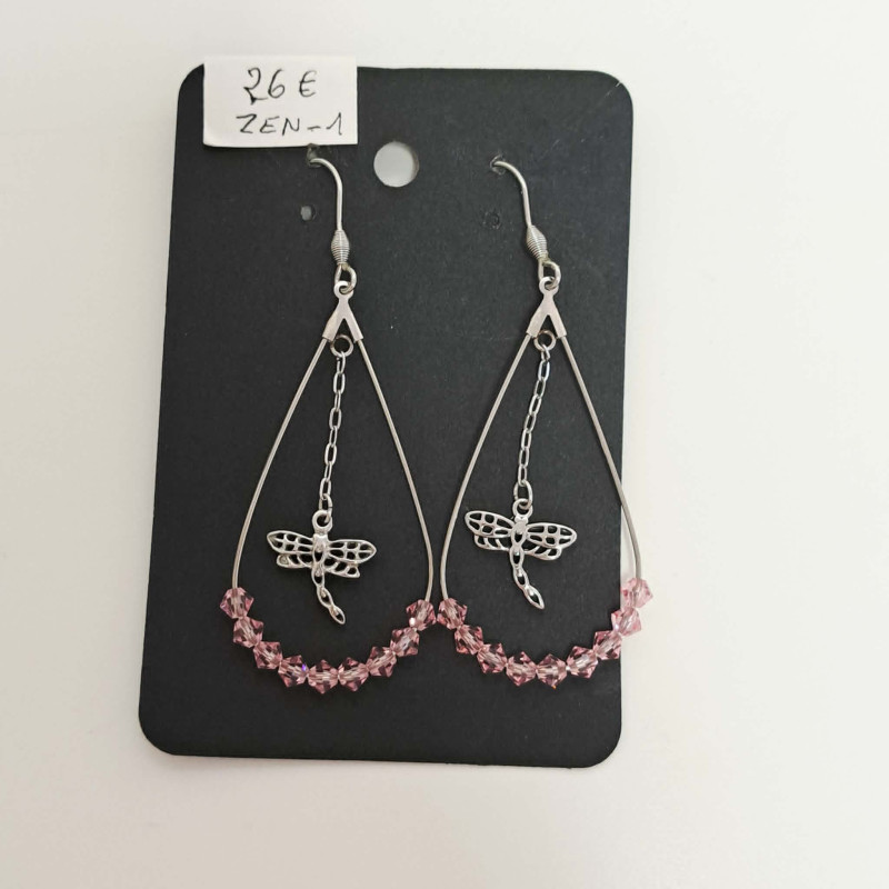 Boucle d'oreilles en acier inoxydable- REF ZEN1