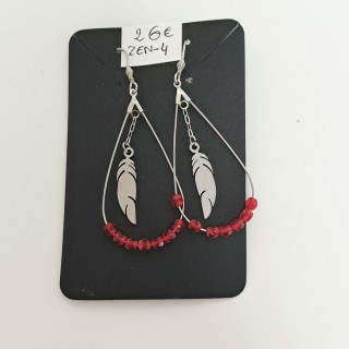 Boucle d'oreilles en acier inoxydable- REF ZEN4