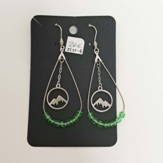 Boucle d'oreilles en acier inoxydable- REF ZEN6