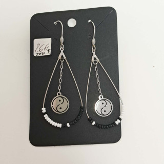 Boucle d'oreilles en acier inoxydable- REF ZEN8